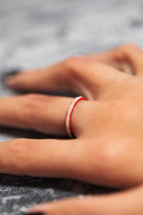 Кольцо Si Joli Amour из розового золота - Redline - 0++