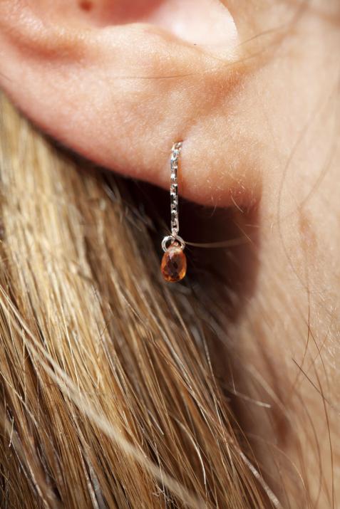 Earrings in White Gold - Redline - 0++