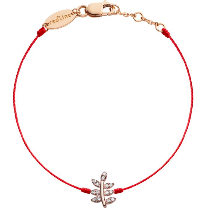 Браслет из ниток Bagatelle из розового золота с бриллиантовым паве  - Redline - 0++