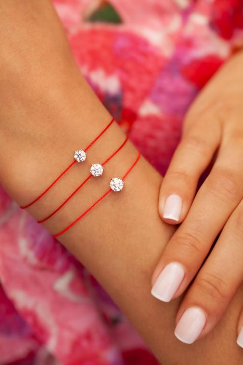 Браслет абсолютно безумно нить розовое золото - Redline - 0++