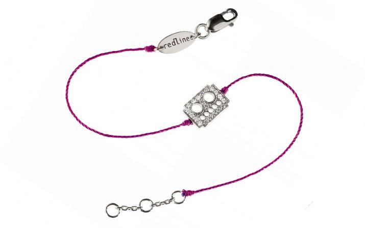 String Bracelet Robot White Gold RedLine Jewelry - Redline - 0++