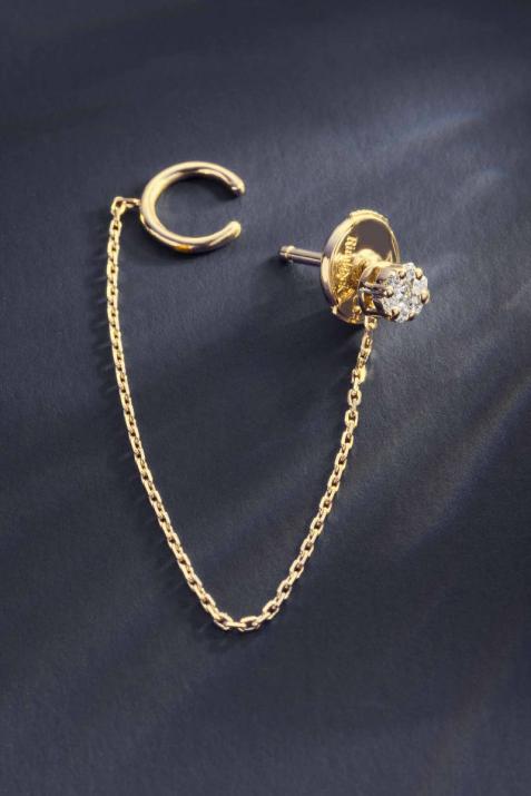 Illusion Impertinente серьги из жёлтого золота - Redline - 0++