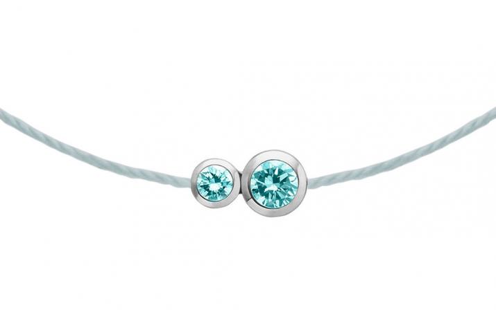 String Bracelet Infinite Turquoise White Gold RedLine Jewelry - Redline - 0++