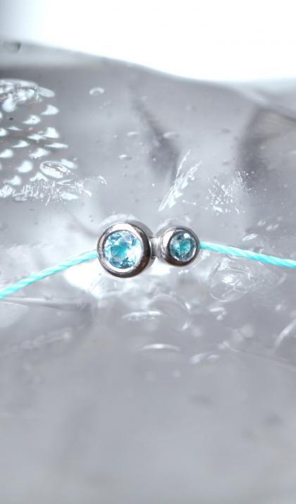 String Bracelet Infinite Turquoise White Gold RedLine Jewelry - Redline - 0++