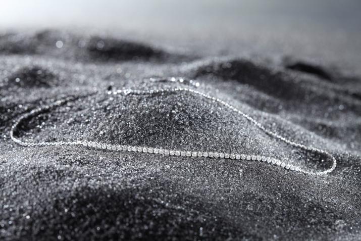 Chain Bracelet Marilyn Riviere Champagne White Gold RedLine Jewelry - Redline - 0++