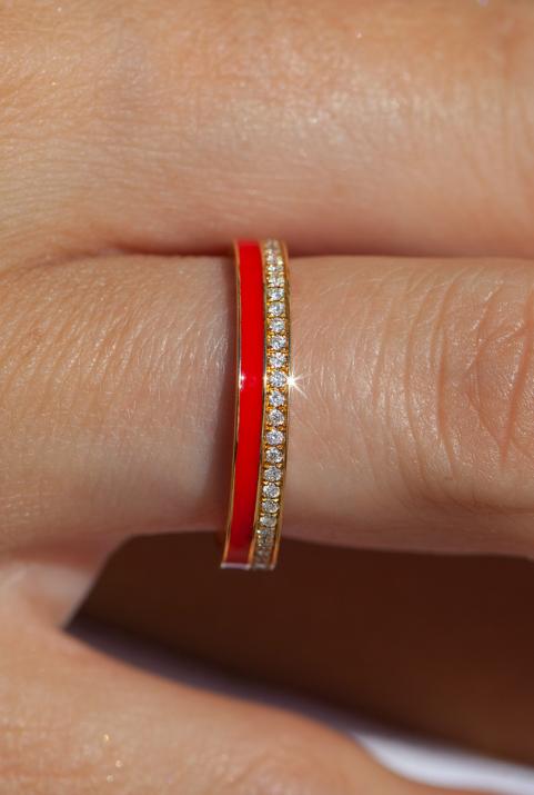 Кольцо Si Joli Amour из двух желтого золота - Redline - 0++