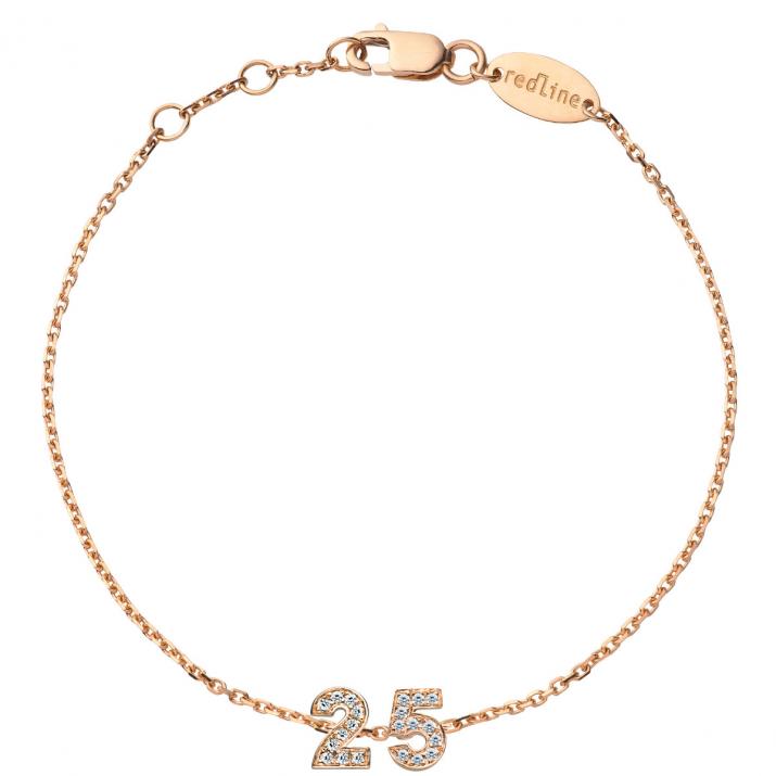 Мой номер паве -бриллиантс -браслет белое золото - Redline - 0++