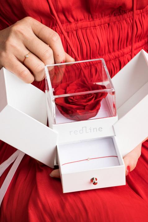 Мужской проволочный браслет Packaging Rose Белое Золото - Redline - 0++