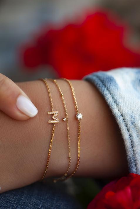 Браслет с золотой бриллиантом - Redline - 0++