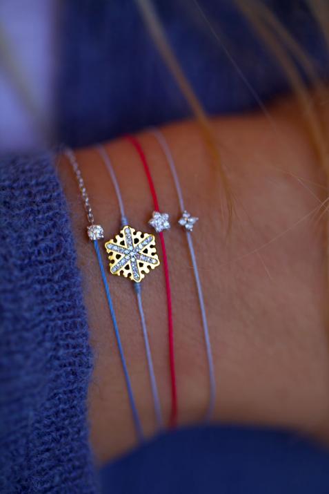 Браслет Flocon Redline с бриллиантами из желтого золота - Redline - 0++