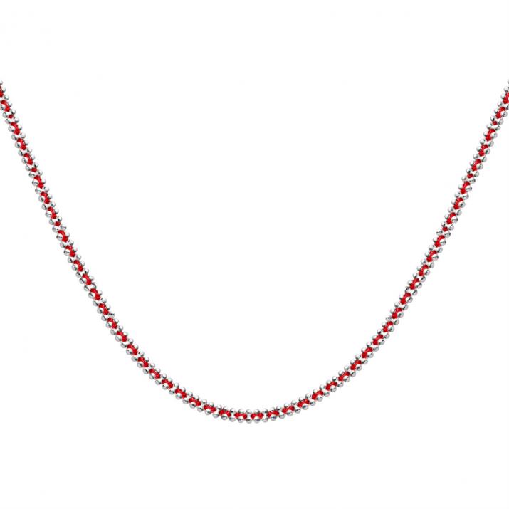 String Necklace For Women in White Gold - Redline