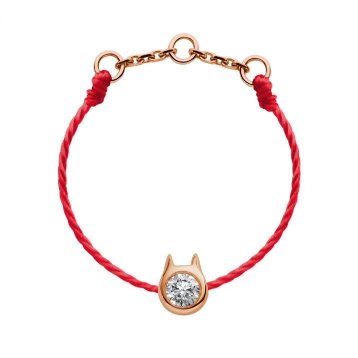 Кольцо Mini Pure Cat из розового золота с проволокой - Redline - 0++