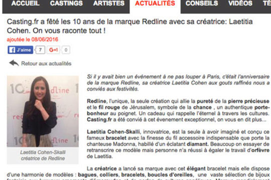 Redline sur Casting.fr !