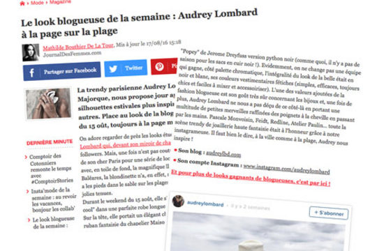 Les femmes à l’honneur avec Audrey Lombard !