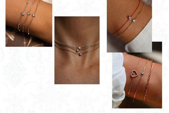 Bijoux stylés en or