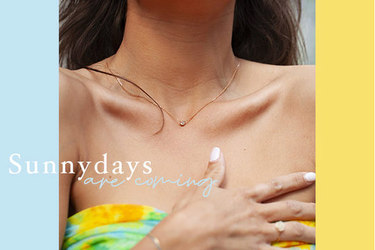 Bracelet palmier pavé diamants Sunnydays